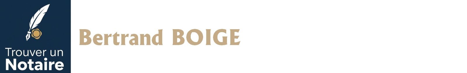 Notaire Bertrand BOIGE a Parthenay