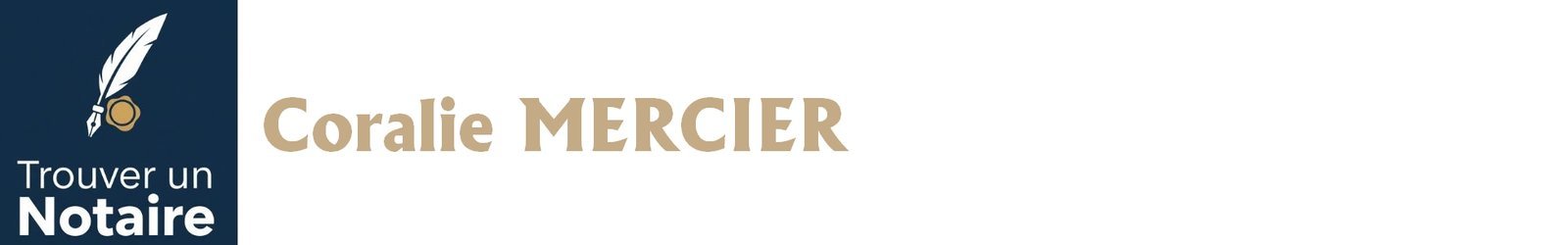 Notaire Coralie MERCIER a Roubaix